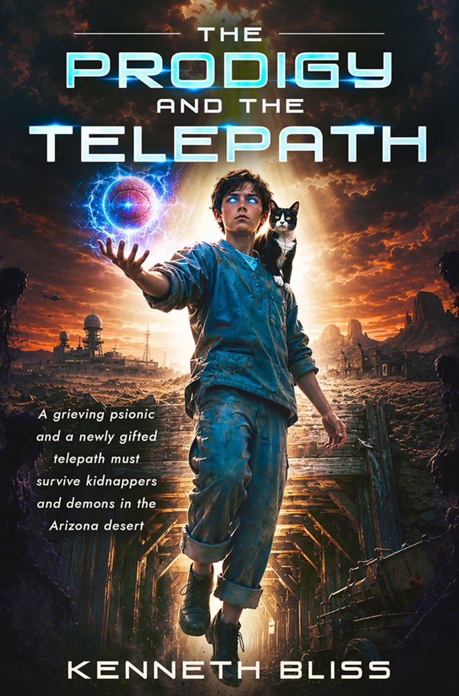 Book cover for The Prodigy and the Telepath by Kenneth Bliss